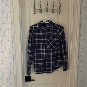 Maurices Blue Checkered Top